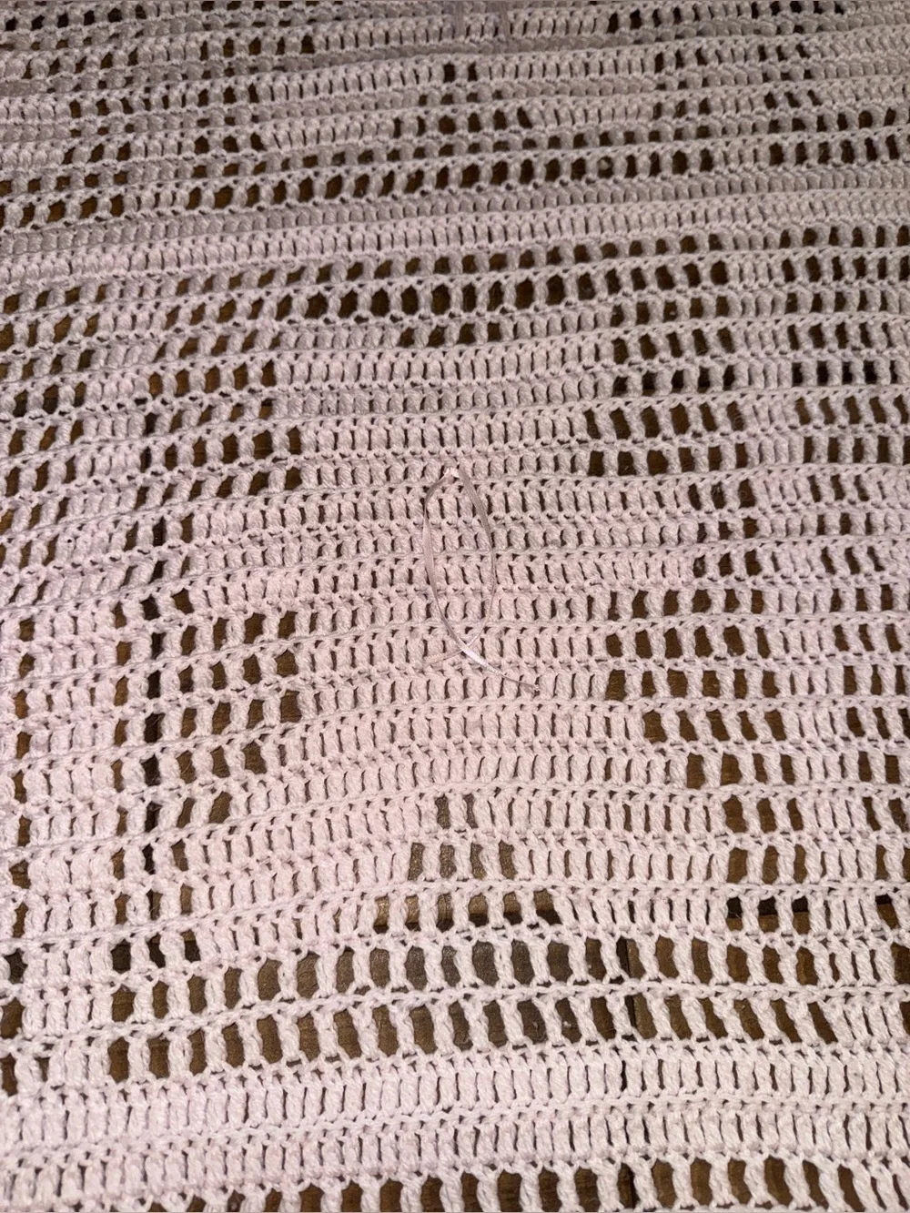 Pink Crochet baby girl blanket (teddy bears)